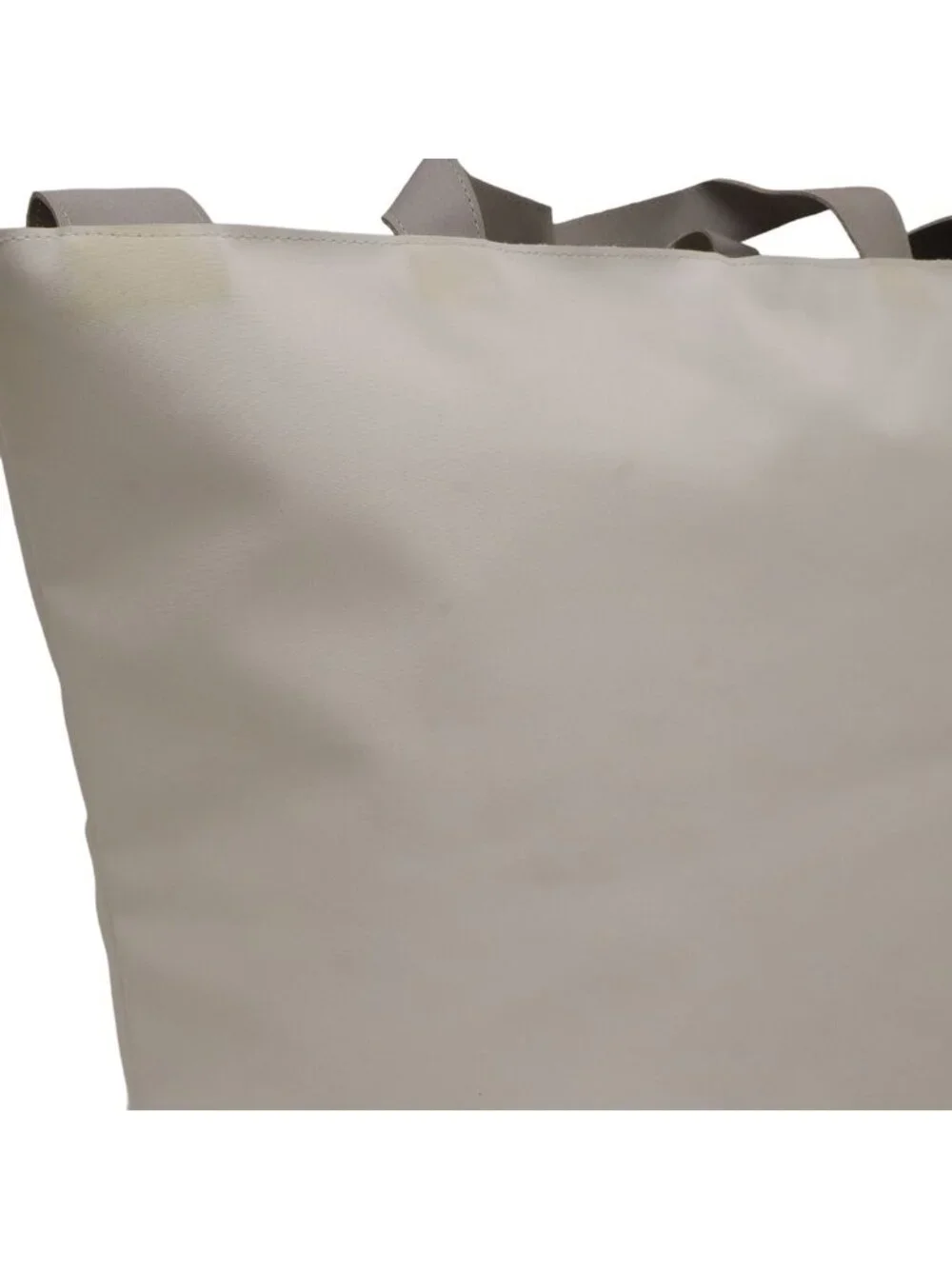 Chanel Sports Line Logo Tote 2-Way Shoulder Bag Nylon Bicolor Ivory Light Gray